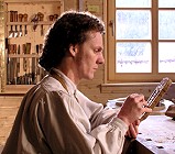 Christoph Michael Pesch in der Werkstatt